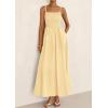 imagePRETTYGARDEN Womens Smocked Maxi Dresses 2026 Summer Sundress Casual Spaghetti Strap Swing A Line Long Flowy Beach DressBeige