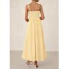 imagePRETTYGARDEN Womens Smocked Maxi Dresses 2026 Summer Sundress Casual Spaghetti Strap Swing A Line Long Flowy Beach DressBeige