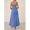 imagePRETTYGARDEN Womens Smocked Maxi Dresses 2026 Summer Sundress Casual Spaghetti Strap Swing A Line Long Flowy Beach DressBlue