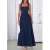 imagePRETTYGARDEN Womens Summer Dresses 2026 Sleeveless Elegant Square Neck Aline Swing Maxi Beach Wedding Guest Dress PocketsNavy