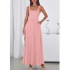 imagePRETTYGARDEN Womens Summer Dresses 2026 Sleeveless Elegant Square Neck Aline Swing Maxi Beach Wedding Guest Dress PocketsPink