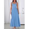 imagePRETTYGARDEN Womens Summer Dresses 2026 Sleeveless Elegant Square Neck Aline Swing Maxi Beach Wedding Guest Dress PocketsSky Blue