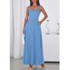imagePRETTYGARDEN Womens Summer Dresses 2026 Sleeveless Elegant Square Neck Aline Swing Maxi Beach Wedding Guest Dress PocketsSky Blue