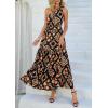 imagePRETTYGARDEN Womens Summer Floral One Shoulder Maxi Dress Knot Ruffle Boho Beach Vacation Wedding Guest Long Sun DressesBlack Multicolored Floral