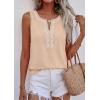 imagePRETTYGARDEN Womens Tank Tops 2026 Summer Causal V Neck Sleeveless Shirts Floral Print Embroidered Beach Vacation Boho TopBeige