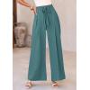imagePRETTYGARDEN Womens Wide Leg Work Pants Business Casual High Waisted Loose Palazzo Trouser Summer ClothesSage Green