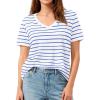 Striped White Blue