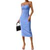 imagePRETTYGARDEN Summer Dresses for Women Sleeveless Bodycon Dress Textured Back Slit Sexy Cocktail Party Beach Vacation ClothesLight Blue