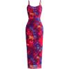 Floral Navy Red