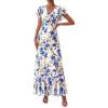 Floral Beige Blue