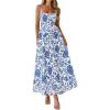 imagePRETTYGARDEN Womens 2026 Spring Boho Maxi Dress Eyelet Floral Long Flowy Sundresses Summer Beach Vacation ClothesFloral White Blue