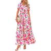 Green Pink Floral