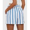 imagePRETTYGARDEN Boxer Shorts for Women 2025 Summer Casual Striped Cotton Pajama Y2K Fashion Lounge Sleep Bottoms with Pockets