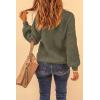 imagePRETTYGARDEN Fall Sweaters for Women 2026 Fashion Long Sleeve Casual Ribbed Knit Winter Clothes Pullover Jumper TopsArmy Green