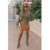 imagePRETTYGARDEN Fall Sweaters for Women 2026 Fashion Long Sleeve Casual Ribbed Knit Winter Clothes Pullover Jumper TopsArmy Green