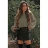 imagePRETTYGARDEN Fall Sweaters for Women 2026 Fashion Long Sleeve Casual Ribbed Knit Winter Clothes Pullover Jumper TopsArmy Green