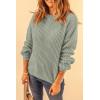 imagePRETTYGARDEN Fall Sweaters for Women 2026 Fashion Long Sleeve Casual Ribbed Knit Winter Clothes Pullover Jumper TopsBean Green