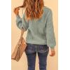 imagePRETTYGARDEN Fall Sweaters for Women 2026 Fashion Long Sleeve Casual Ribbed Knit Winter Clothes Pullover Jumper TopsBean Green