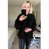 imagePRETTYGARDEN Fall Sweaters for Women 2026 Fashion Long Sleeve Casual Ribbed Knit Winter Clothes Pullover Jumper TopsBlack