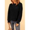 imagePRETTYGARDEN Fall Sweaters for Women 2026 Fashion Long Sleeve Casual Ribbed Knit Winter Clothes Pullover Jumper TopsBlack