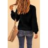 imagePRETTYGARDEN Fall Sweaters for Women 2026 Fashion Long Sleeve Casual Ribbed Knit Winter Clothes Pullover Jumper TopsBlack