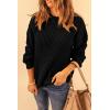 imagePRETTYGARDEN Fall Sweaters for Women 2026 Fashion Long Sleeve Casual Ribbed Knit Winter Clothes Pullover Jumper TopsBlack
