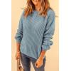 imagePRETTYGARDEN Fall Sweaters for Women 2026 Fashion Long Sleeve Casual Ribbed Knit Winter Clothes Pullover Jumper TopsBlue