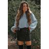 imagePRETTYGARDEN Fall Sweaters for Women 2026 Fashion Long Sleeve Casual Ribbed Knit Winter Clothes Pullover Jumper TopsBlue