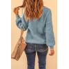 imagePRETTYGARDEN Fall Sweaters for Women 2026 Fashion Long Sleeve Casual Ribbed Knit Winter Clothes Pullover Jumper TopsBlue