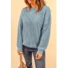 imagePRETTYGARDEN Fall Sweaters for Women 2026 Fashion Long Sleeve Casual Ribbed Knit Winter Clothes Pullover Jumper TopsBlue