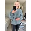 imagePRETTYGARDEN Fall Sweaters for Women 2026 Fashion Long Sleeve Casual Ribbed Knit Winter Clothes Pullover Jumper TopsBlue