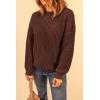 imagePRETTYGARDEN Fall Sweaters for Women 2026 Fashion Long Sleeve Casual Ribbed Knit Winter Clothes Pullover Jumper TopsCoffee