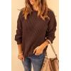 imagePRETTYGARDEN Fall Sweaters for Women 2026 Fashion Long Sleeve Casual Ribbed Knit Winter Clothes Pullover Jumper TopsCoffee