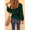 imagePRETTYGARDEN Fall Sweaters for Women 2026 Fashion Long Sleeve Casual Ribbed Knit Winter Clothes Pullover Jumper TopsDark Green