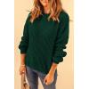 imagePRETTYGARDEN Fall Sweaters for Women 2026 Fashion Long Sleeve Casual Ribbed Knit Winter Clothes Pullover Jumper TopsDark Green