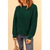 imagePRETTYGARDEN Fall Sweaters for Women 2026 Fashion Long Sleeve Casual Ribbed Knit Winter Clothes Pullover Jumper TopsDark Green
