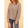 imagePRETTYGARDEN Fall Sweaters for Women 2026 Fashion Long Sleeve Casual Ribbed Knit Winter Clothes Pullover Jumper TopsKhaki