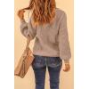 imagePRETTYGARDEN Fall Sweaters for Women 2026 Fashion Long Sleeve Casual Ribbed Knit Winter Clothes Pullover Jumper TopsKhaki