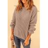 imagePRETTYGARDEN Fall Sweaters for Women 2026 Fashion Long Sleeve Casual Ribbed Knit Winter Clothes Pullover Jumper TopsKhaki