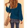 imagePRETTYGARDEN Fall Sweaters for Women 2026 Fashion Long Sleeve Casual Ribbed Knit Winter Clothes Pullover Jumper TopsLake Blue