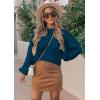 imagePRETTYGARDEN Fall Sweaters for Women 2026 Fashion Long Sleeve Casual Ribbed Knit Winter Clothes Pullover Jumper TopsLake Blue