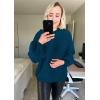 imagePRETTYGARDEN Fall Sweaters for Women 2026 Fashion Long Sleeve Casual Ribbed Knit Winter Clothes Pullover Jumper TopsLake Blue