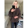 imagePRETTYGARDEN Fall Sweaters for Women 2026 Fashion Long Sleeve Casual Ribbed Knit Winter Clothes Pullover Jumper TopsLight Brown