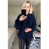 imagePRETTYGARDEN Fall Sweaters for Women 2026 Fashion Long Sleeve Casual Ribbed Knit Winter Clothes Pullover Jumper TopsNavy