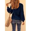 imagePRETTYGARDEN Fall Sweaters for Women 2026 Fashion Long Sleeve Casual Ribbed Knit Winter Clothes Pullover Jumper TopsNavy