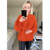 imagePRETTYGARDEN Fall Sweaters for Women 2026 Fashion Long Sleeve Casual Ribbed Knit Winter Clothes Pullover Jumper TopsOrange