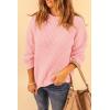 imagePRETTYGARDEN Fall Sweaters for Women 2026 Fashion Long Sleeve Casual Ribbed Knit Winter Clothes Pullover Jumper TopsPink