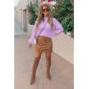 imagePRETTYGARDEN Fall Sweaters for Women 2026 Fashion Long Sleeve Casual Ribbed Knit Winter Clothes Pullover Jumper TopsPurple
