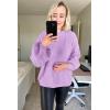 imagePRETTYGARDEN Fall Sweaters for Women 2026 Fashion Long Sleeve Casual Ribbed Knit Winter Clothes Pullover Jumper TopsPurple