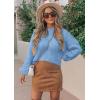 imagePRETTYGARDEN Fall Sweaters for Women 2026 Fashion Long Sleeve Casual Ribbed Knit Winter Clothes Pullover Jumper TopsSky Blue